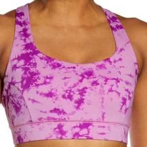 IVL Collective Purple Tie Dye Cross Back Sports Bra Size 8